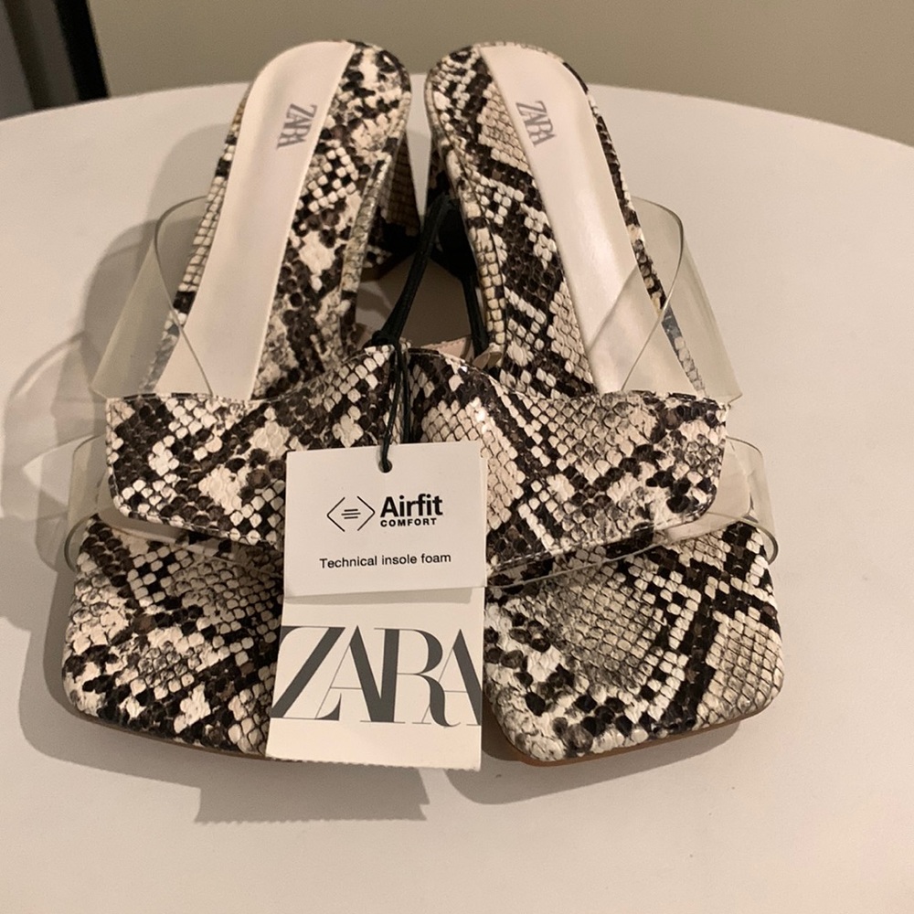 Zara Snakeskin style sandal
